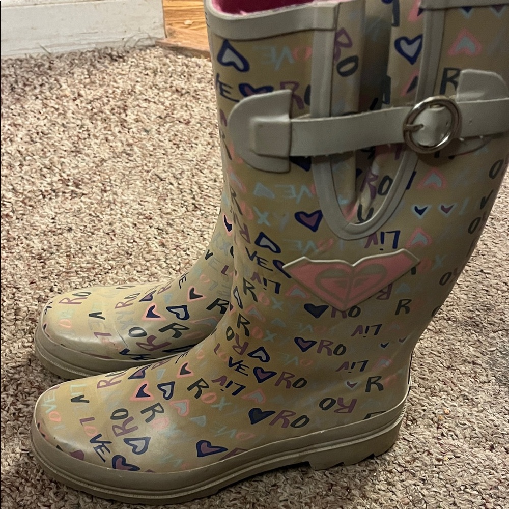 Woman’s Tall Roxy Rain Boots - Picture 2 of 2